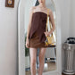 Retro Chic Suede Pencil Skirt