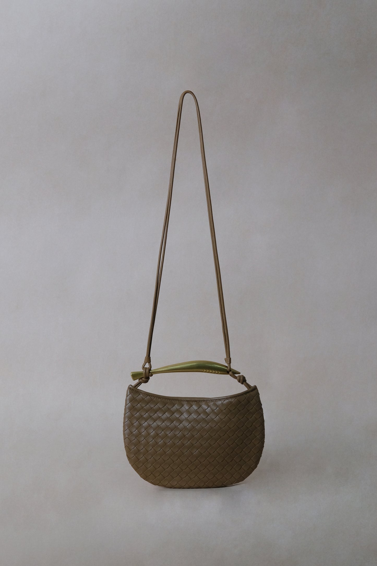 Artisan Classic Dumpling Bag - Shinny Khaki