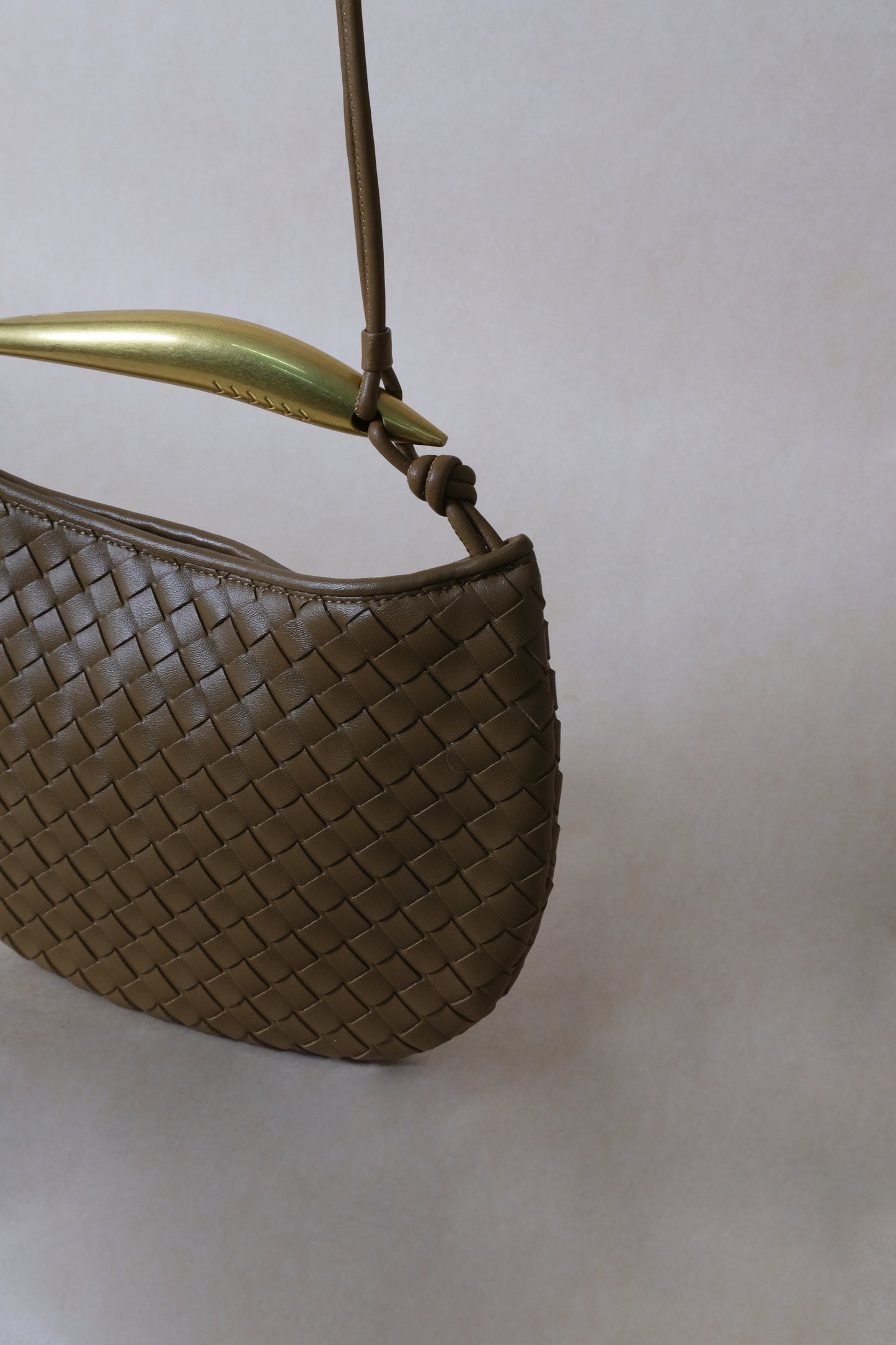 Artisan Classic Dumpling Bag - Shinny Khaki