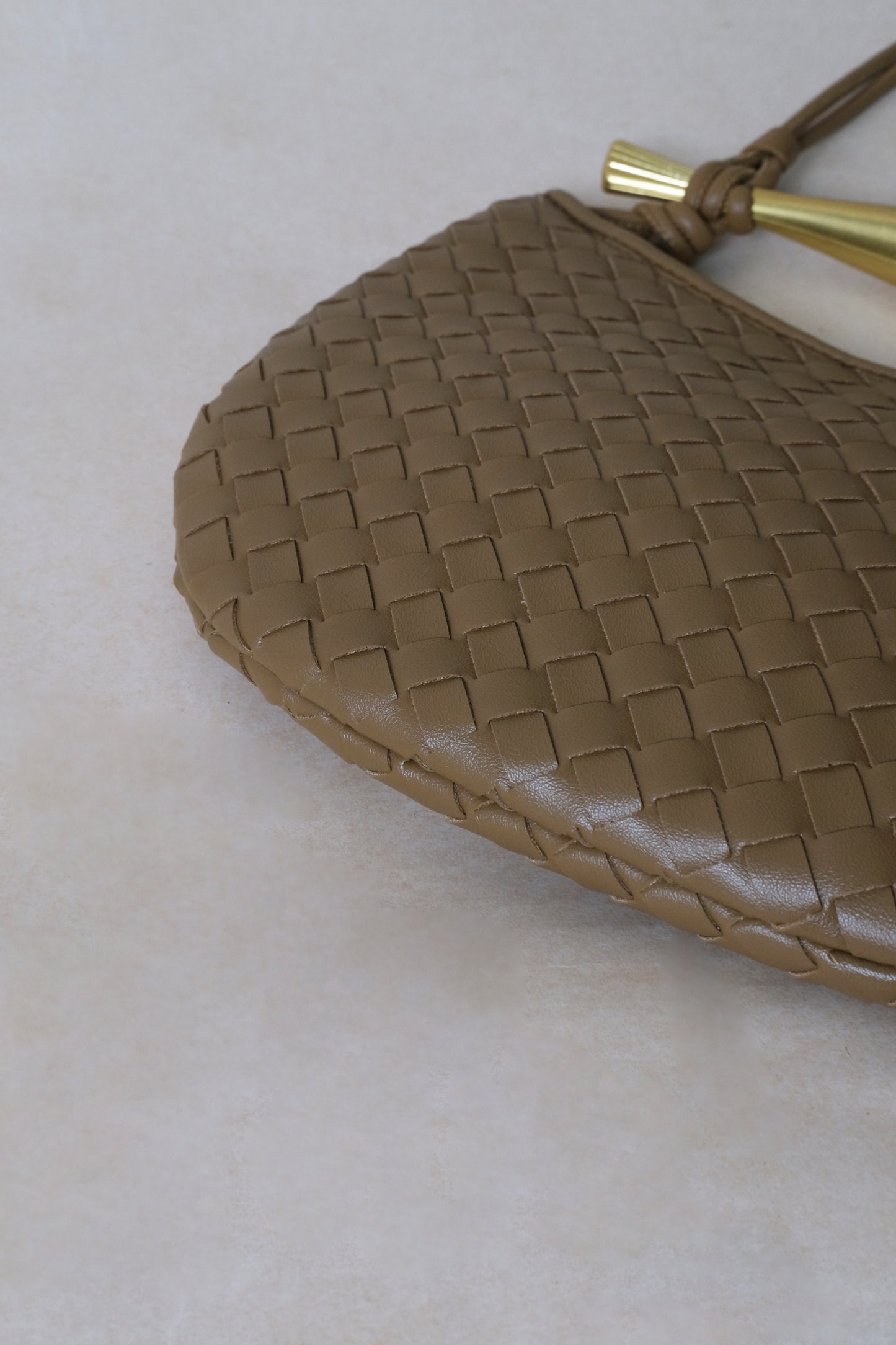 Artisan Classic Dumpling Bag - Shinny Khaki