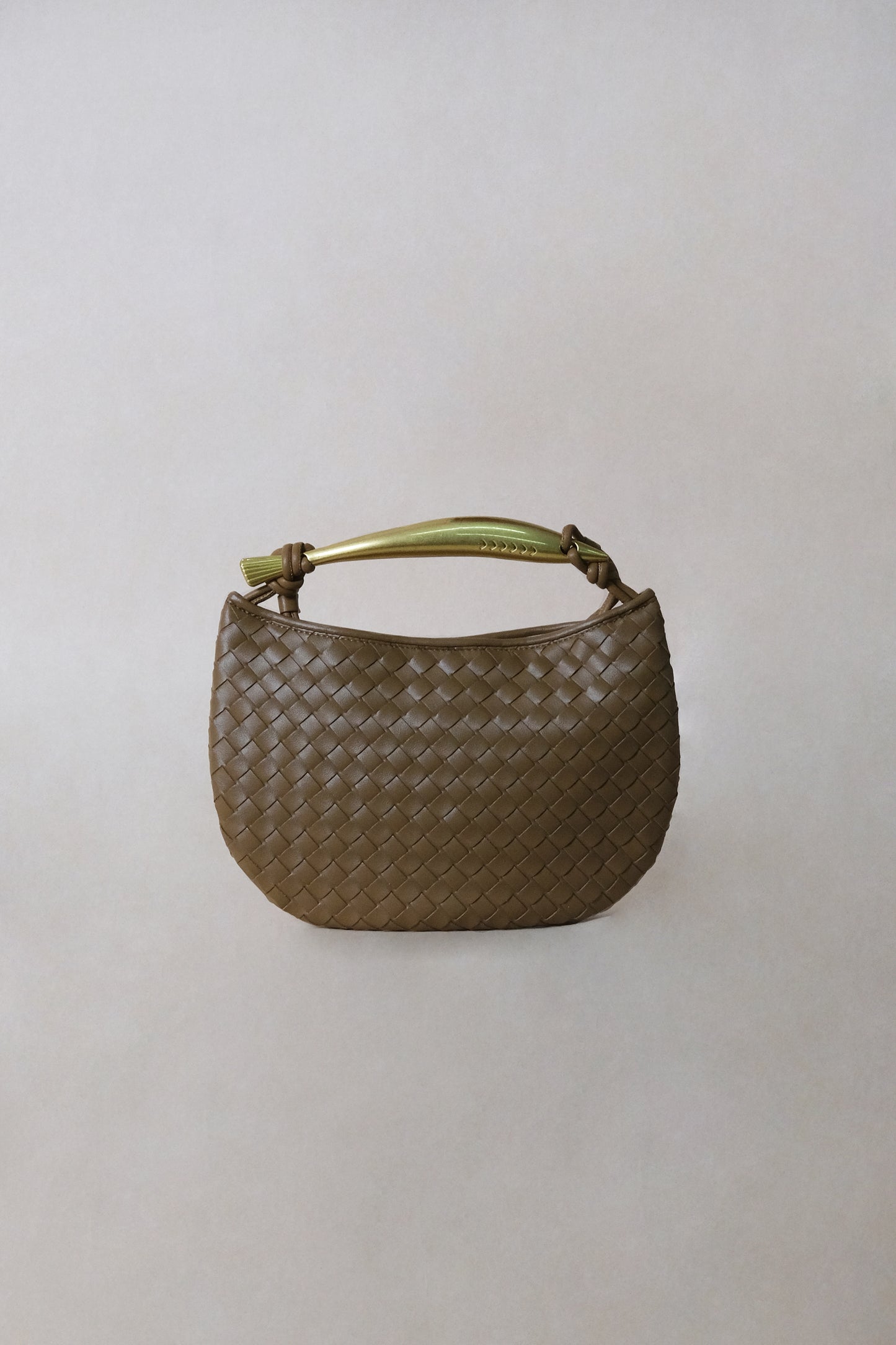 Artisan Classic Dumpling Bag - Shinny Khaki