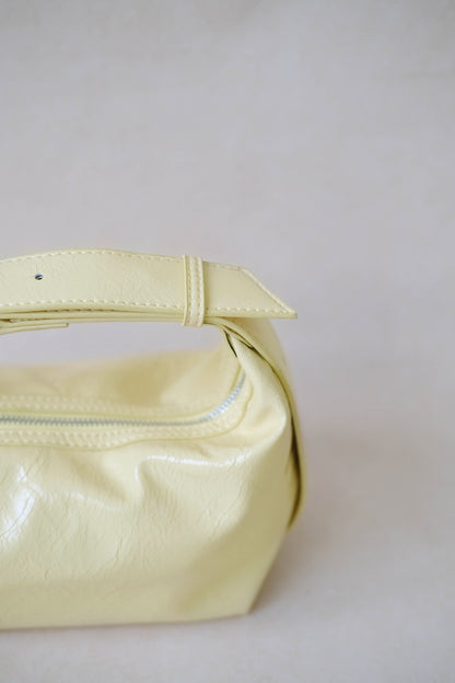 French Retro Lunch Box Bag In Macaroon Yellow