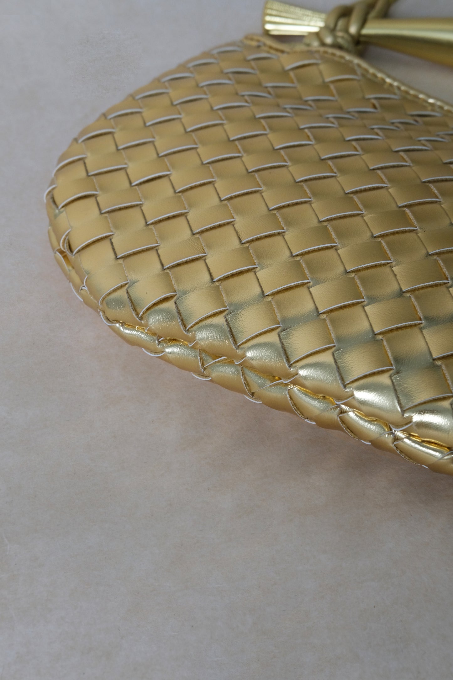 Artisan Classic Dumpling Bag - Shinny Gold