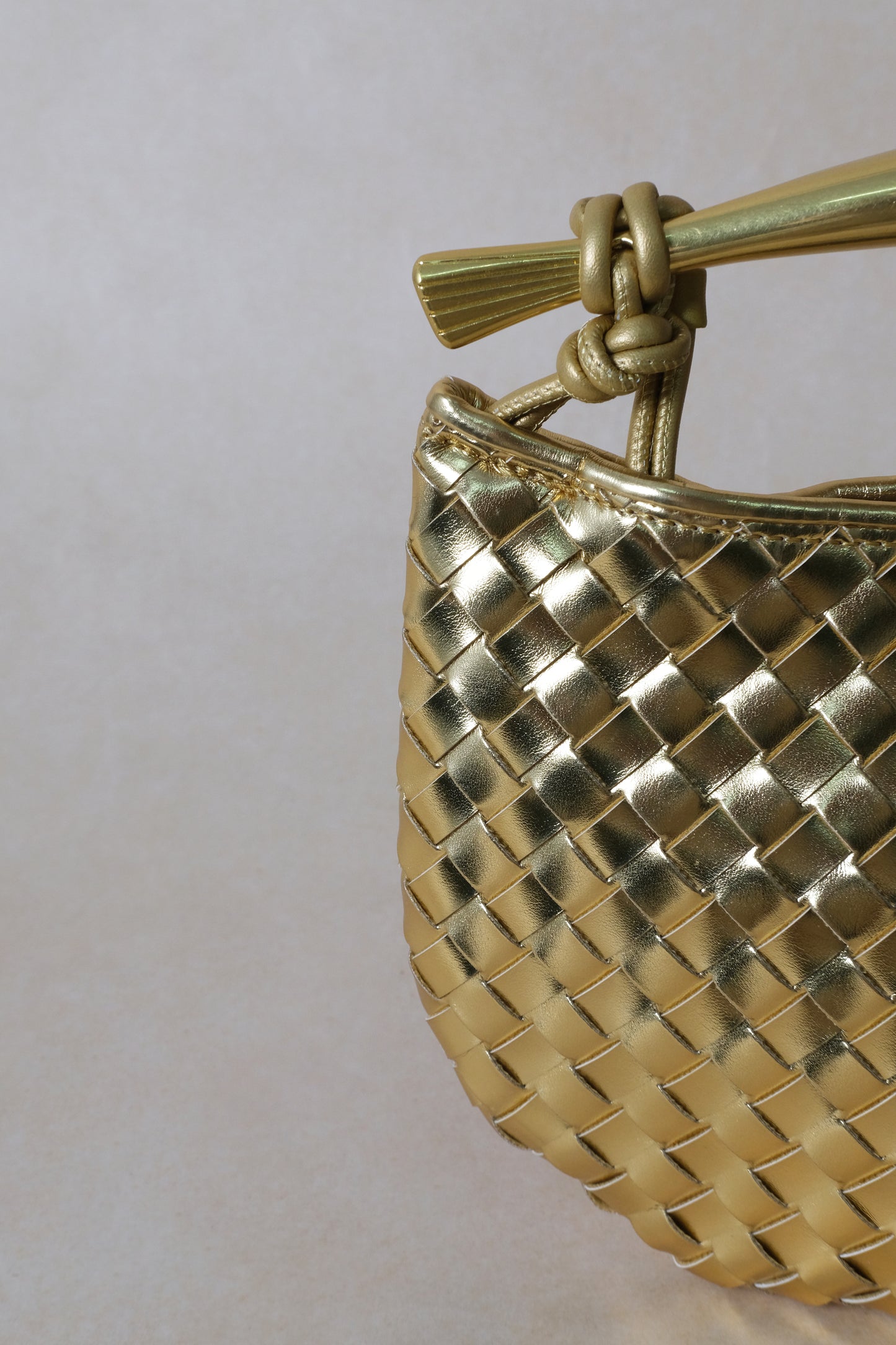 Artisan Classic Dumpling Bag - Shinny Gold