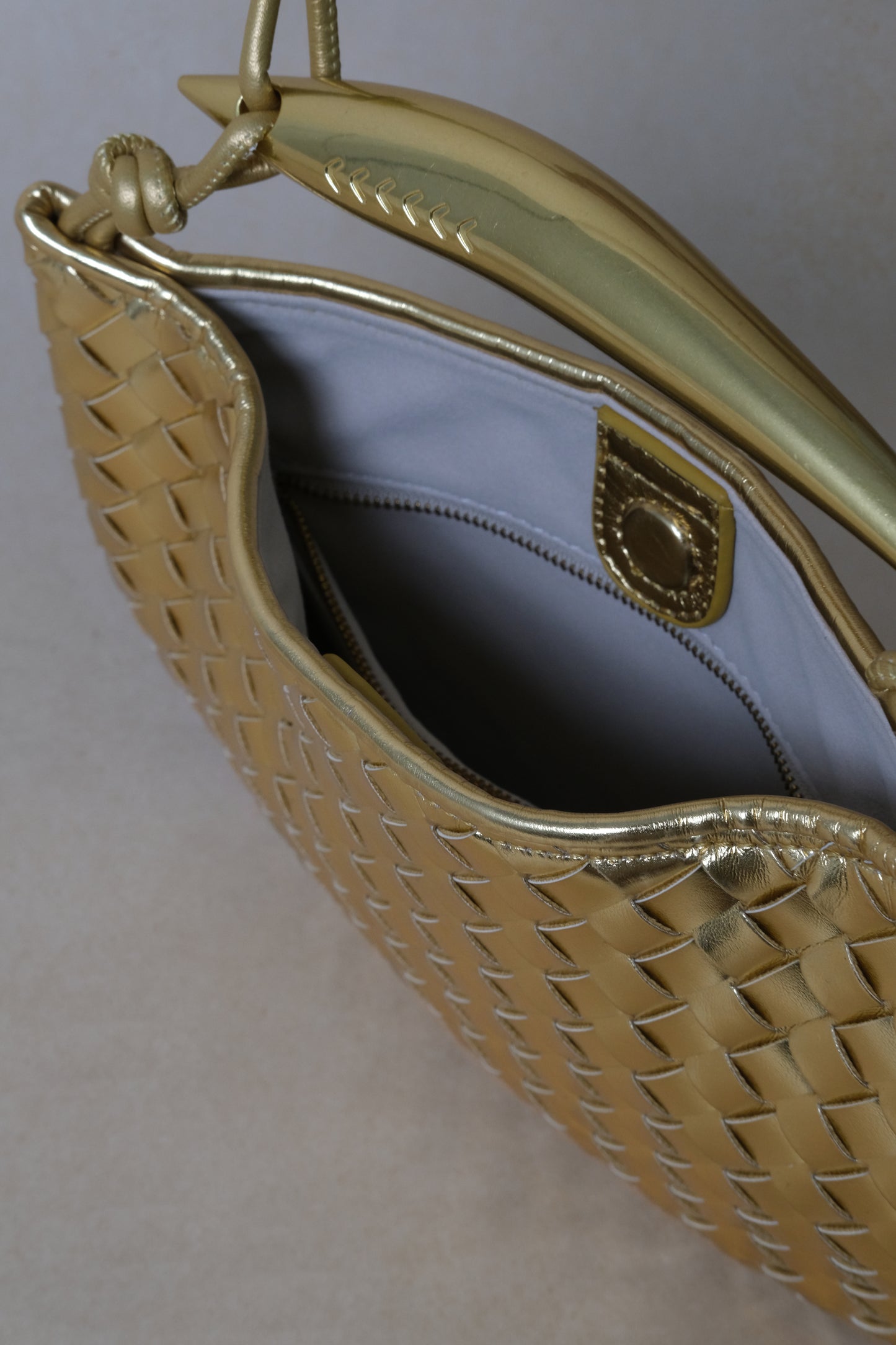 Artisan Classic Dumpling Bag - Shinny Gold