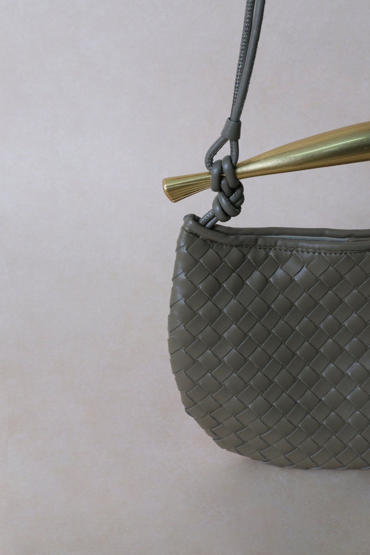 Artisan Classic Dumpling Bag - Shinny Earthy Green