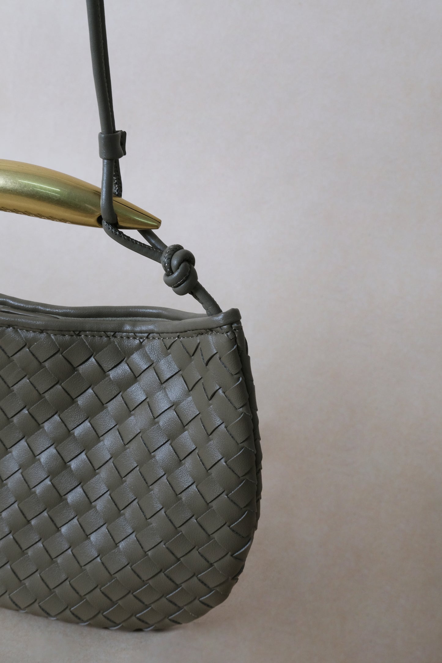 Artisan Classic Dumpling Bag - Shinny Earthy Green