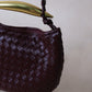 Artisan Classic Dumpling Bag - Shinny Wine Red