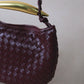 Artisan Classic Dumpling Bag - Shinny Wine Red