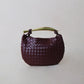 Artisan Classic Dumpling Bag - Shinny Wine Red