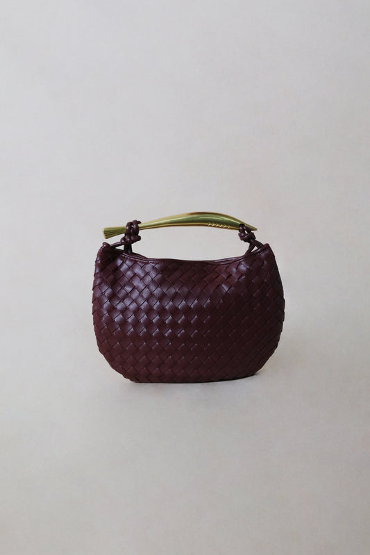 Artisan Classic Dumpling Bag - Shinny Wine Red