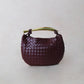 Artisan Classic Dumpling Bag - Shinny Wine Red