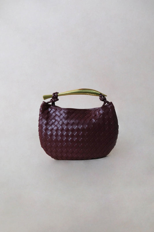 Artisan Classic Dumpling Bag - Shinny Wine Red