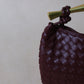 Artisan Classic Dumpling Bag - Shinny Wine Red