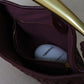 Artisan Classic Dumpling Bag - Shinny Wine Red