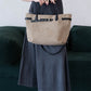 Élan Belted Canvas Tote - Khaki