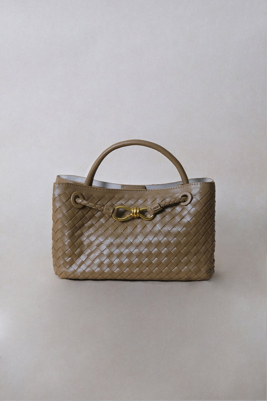 Artisan Grace Tote - Shinny Khaki