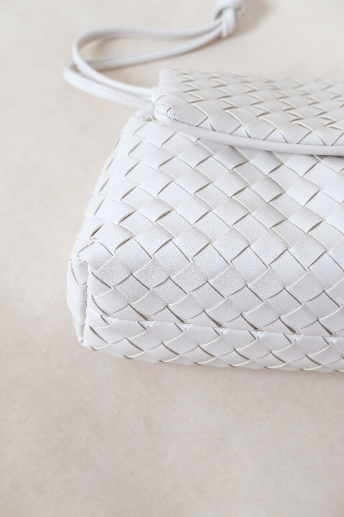 Artisan Classic Messenger Bag - Cream White