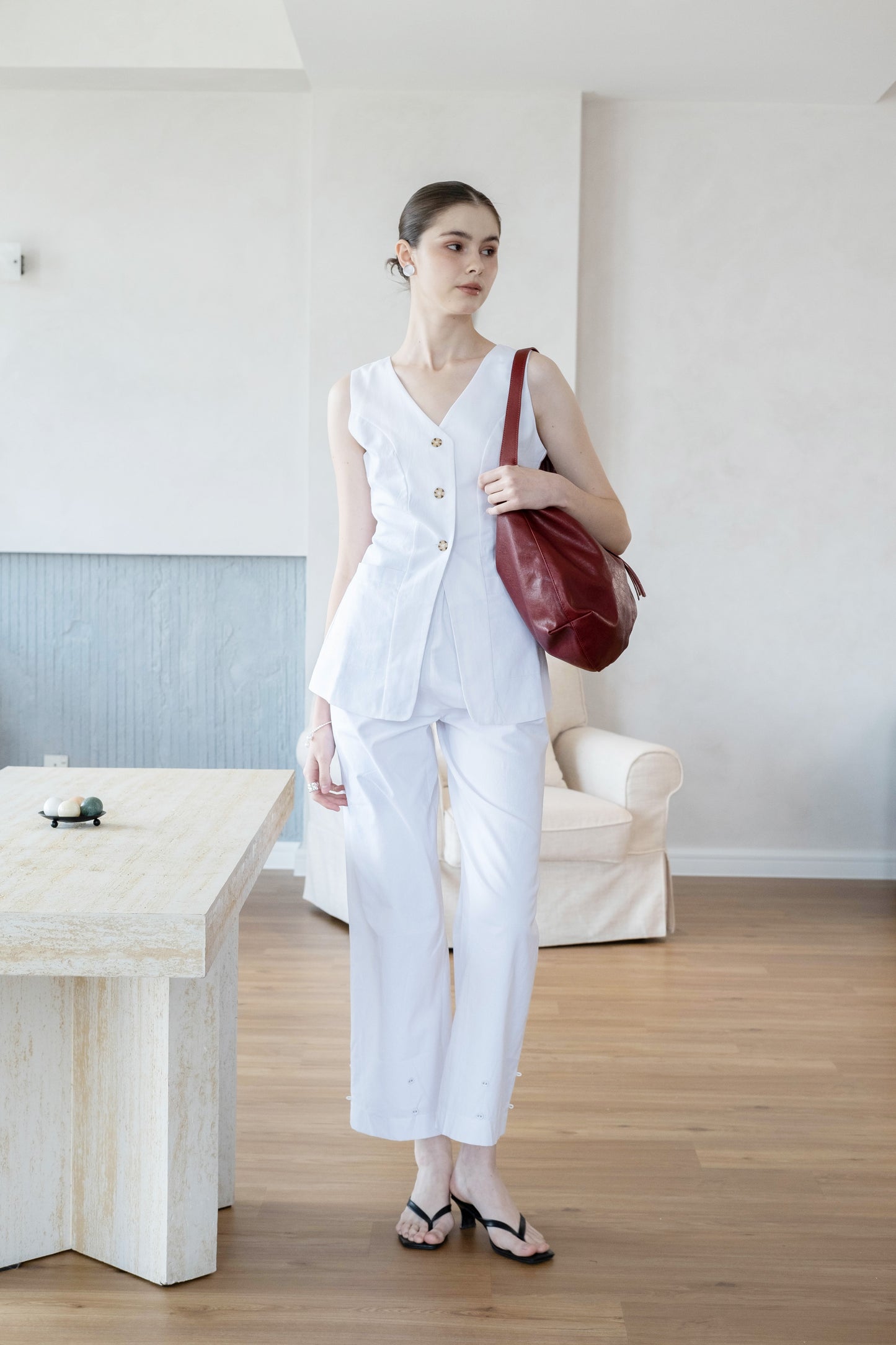 Timeless Soft Carryall Tote - Wine Red