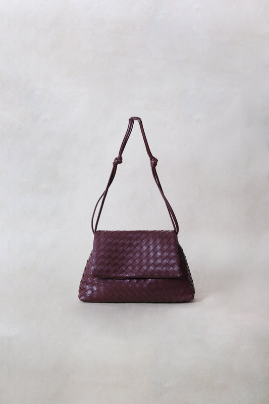 Artisan Classic Messenger Bag - Shinny Wine Red