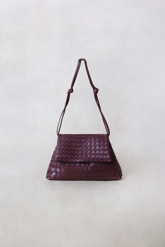 Artisan Classic Messenger Bag - Shinny Wine Red