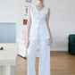 Classic Contour Vest & Trouser Set - White