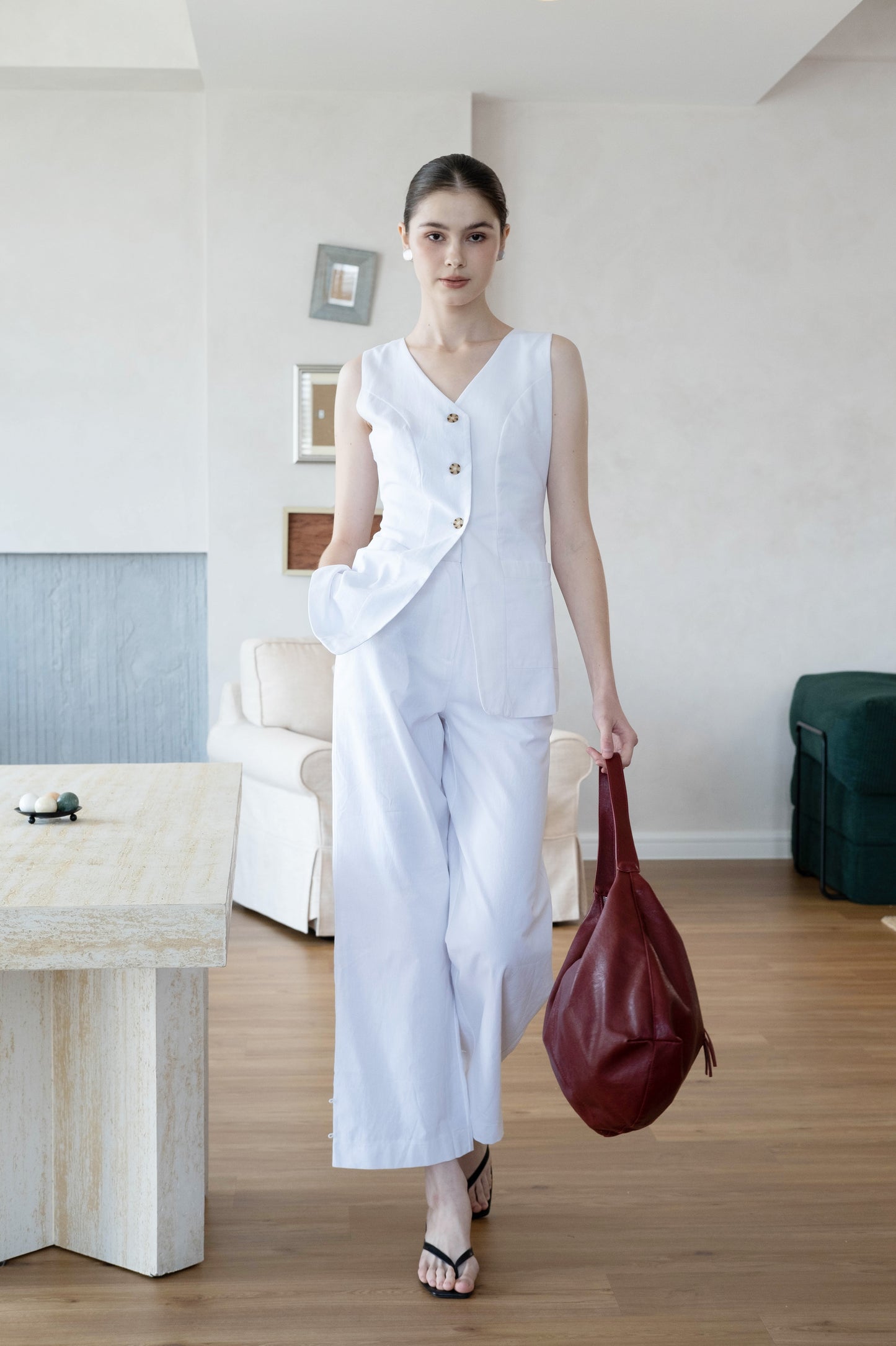 Timeless Soft Carryall Tote - Wine Red