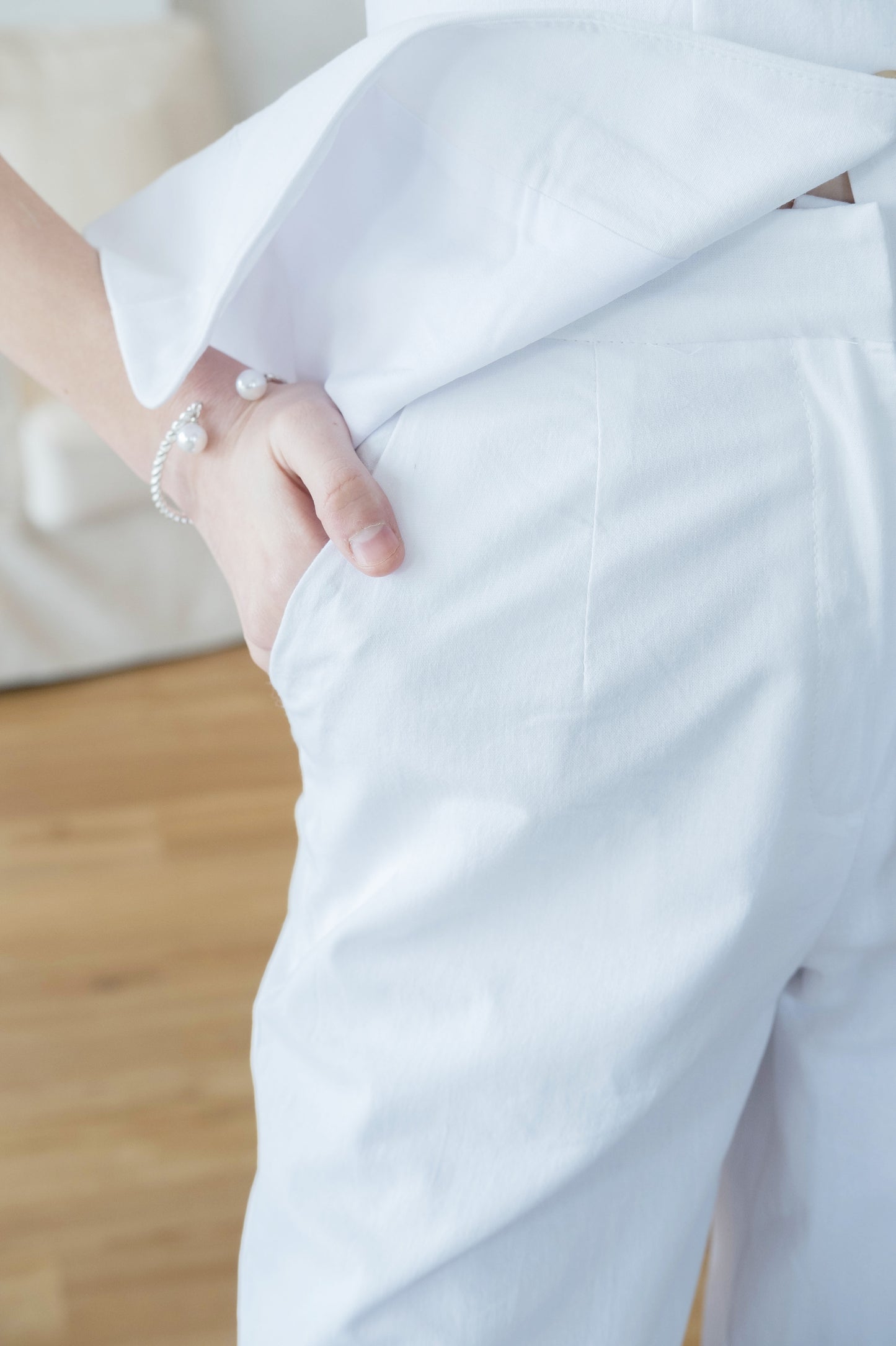 Classic Contour Vest & Trouser Set - White