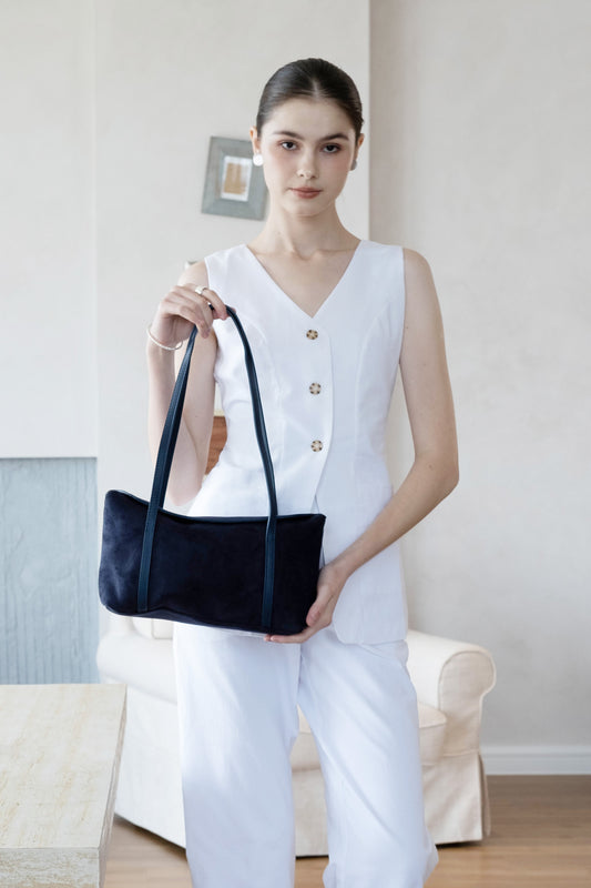 Matte Épure Carry Tote - Dark Blue