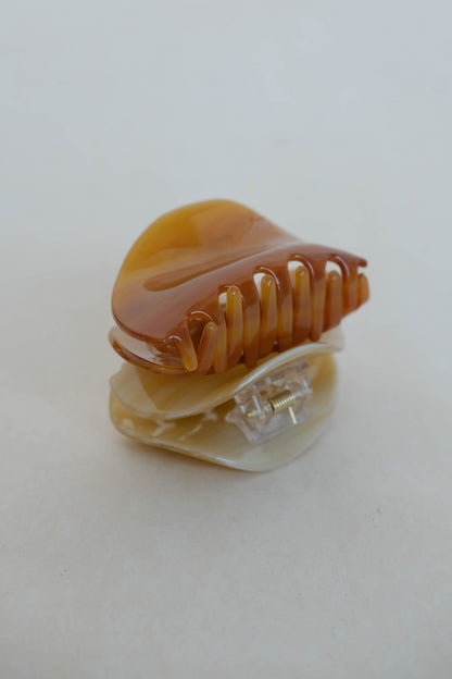French Gripper Clip Latte Color