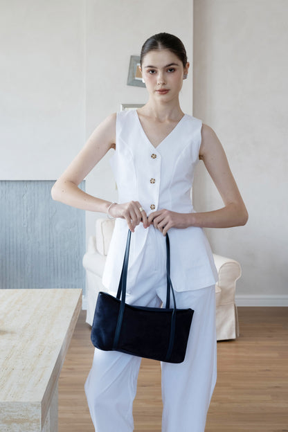 Matte Épure Carry Tote - Dark Blue