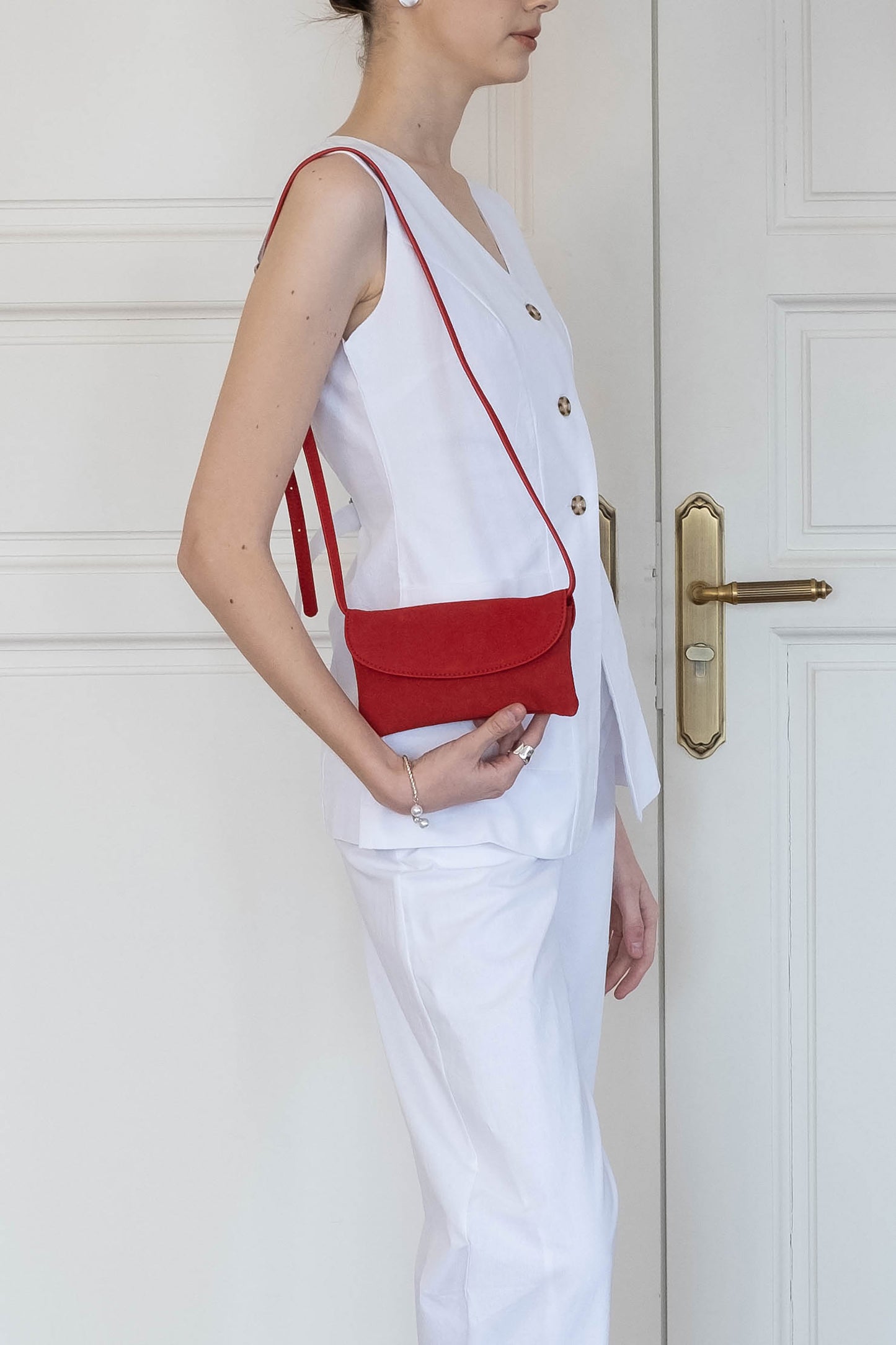 Élise Mini Crossbody - Red