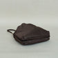 French Nylon Cloud Pleated Shoulder Bag in Coffee