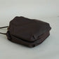 French Nylon Cloud Pleated Shoulder Bag in Coffee