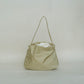 French Nylon Cloud Pleated Shoulder Bag in Apricot