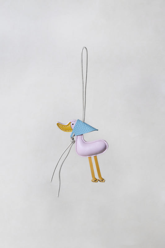 Lucky Duck Charm – Pink Duck, Blue Hat