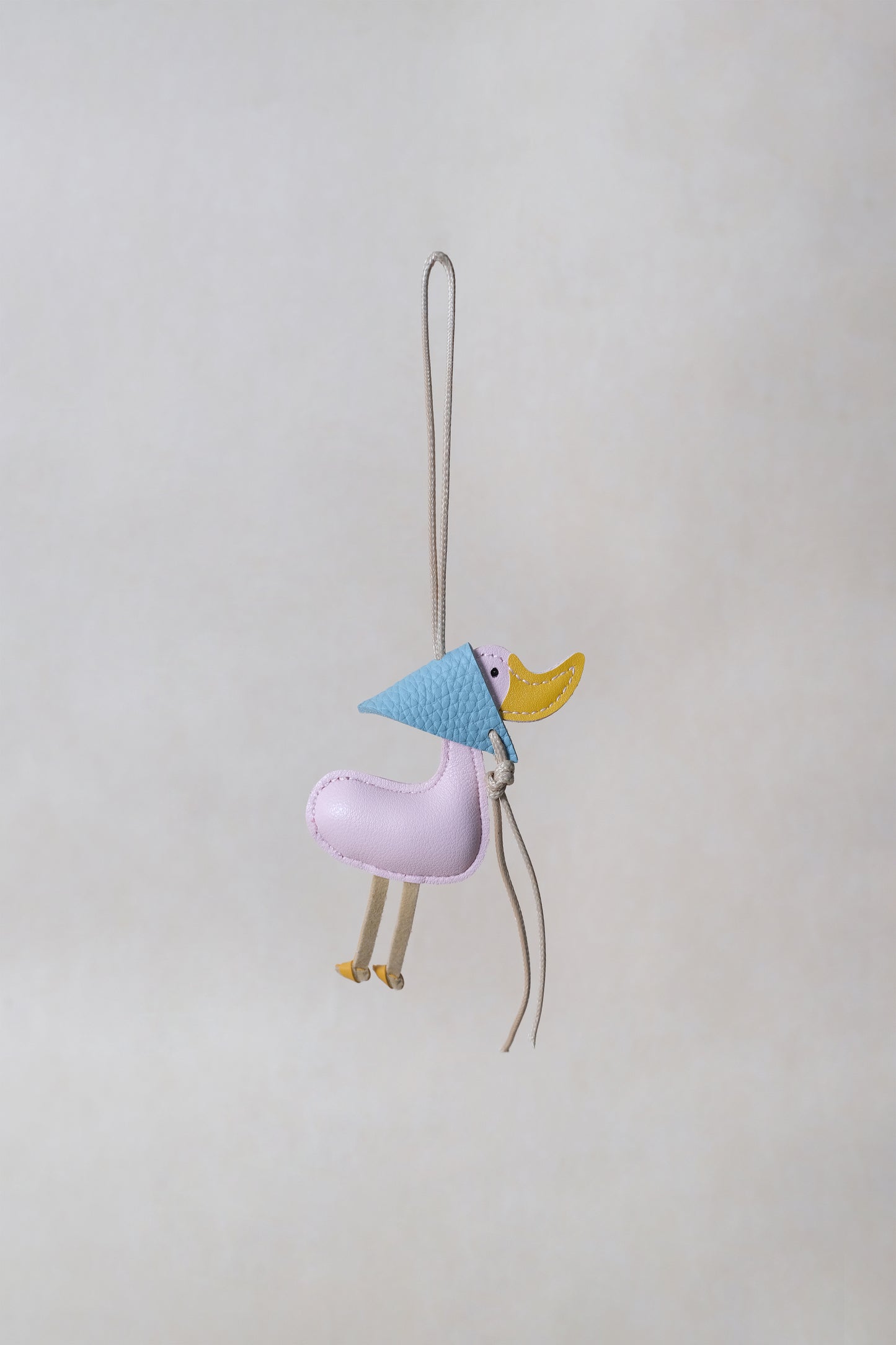 Lucky Duck Charm – Pink Duck, Blue Hat