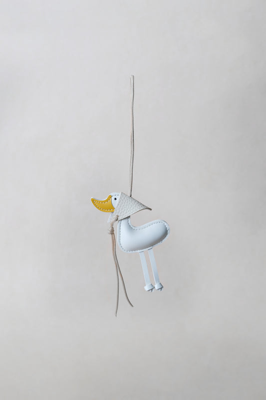 Lucky Duck Charm – White Duck, Ivory Hat