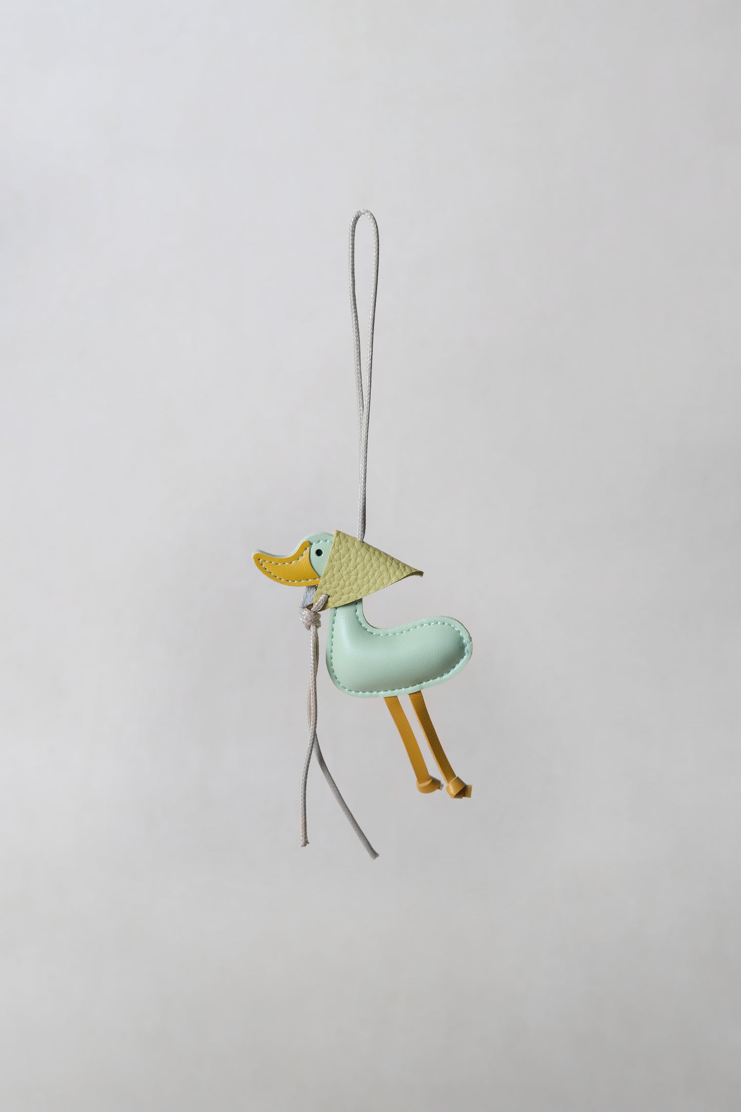 Lucky Duck Charm – Green Duck, Yellow Hat