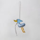 Lucky Duck Charm – Silver Duck, Blue Hat