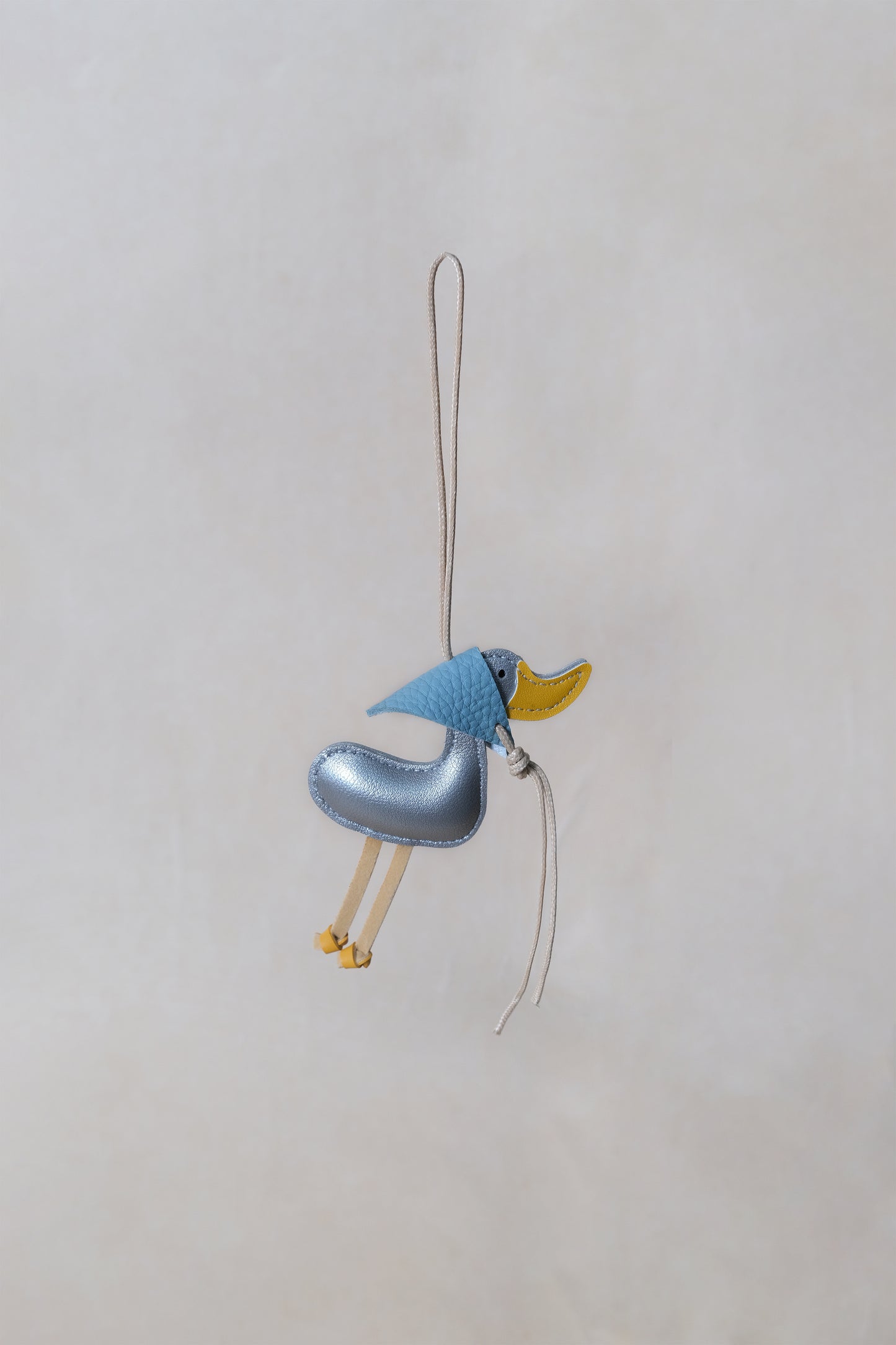 Lucky Duck Charm – Silver Duck, Blue Hat