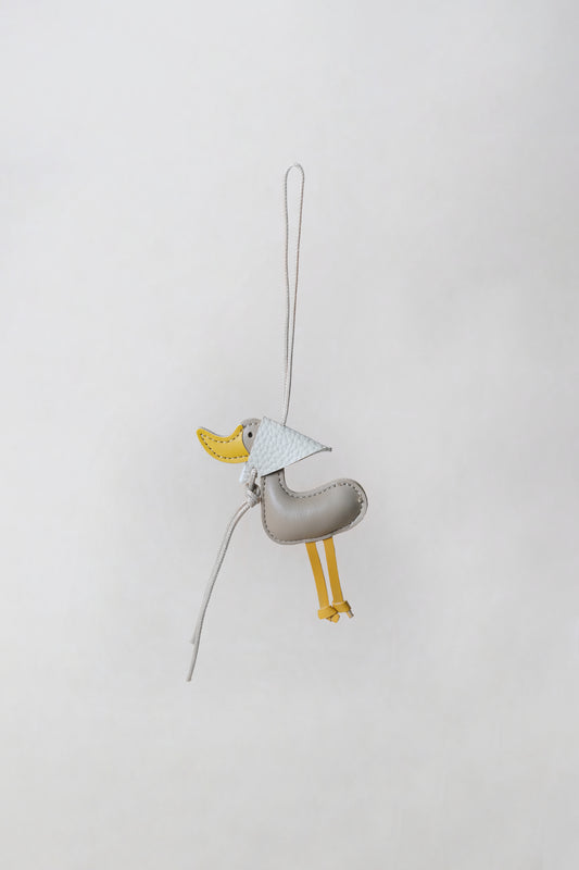 Lucky Duck Charm – Khaki Duck, Ivory Hat