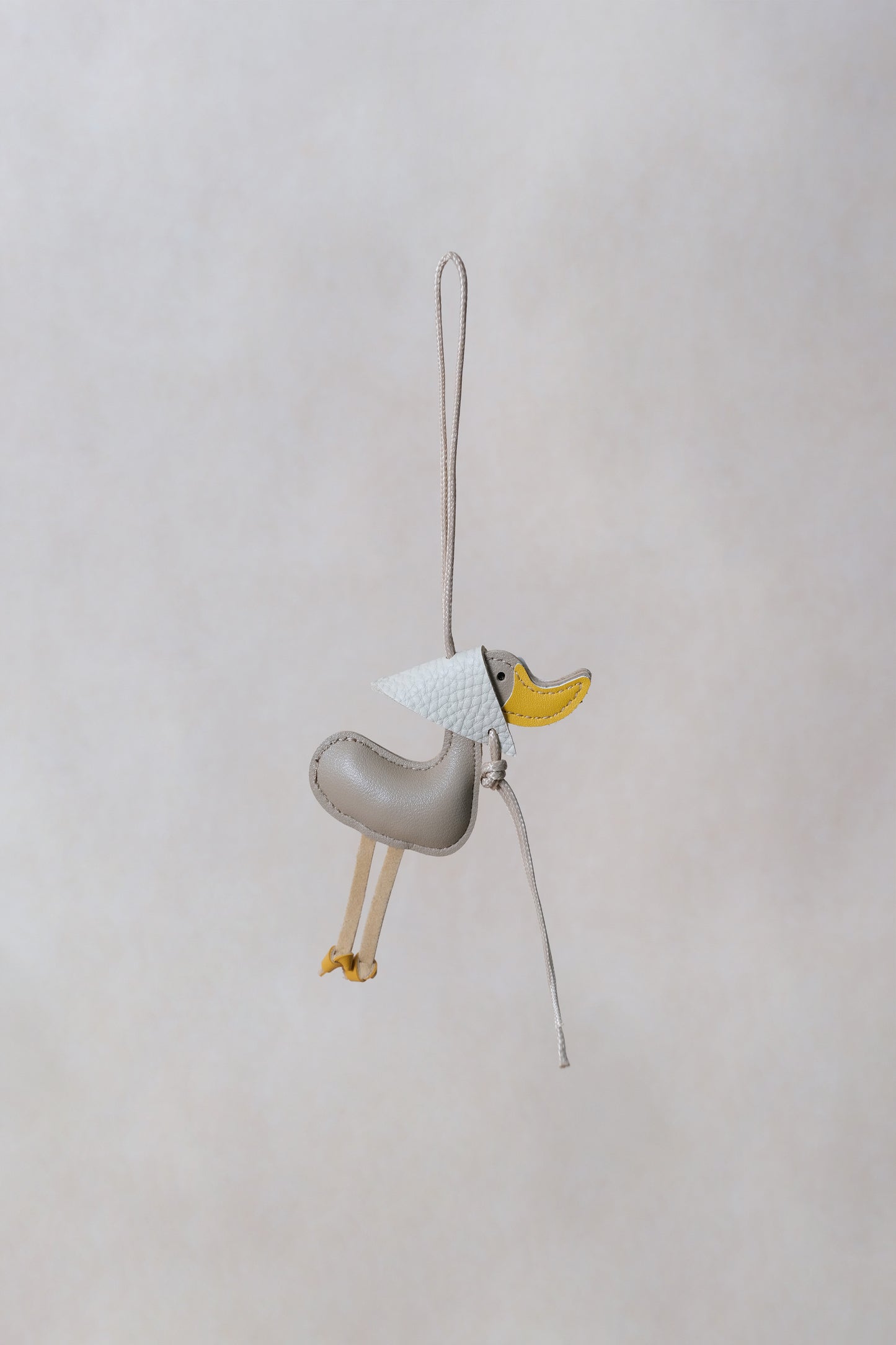 Lucky Duck Charm – Khaki Duck, Ivory Hat