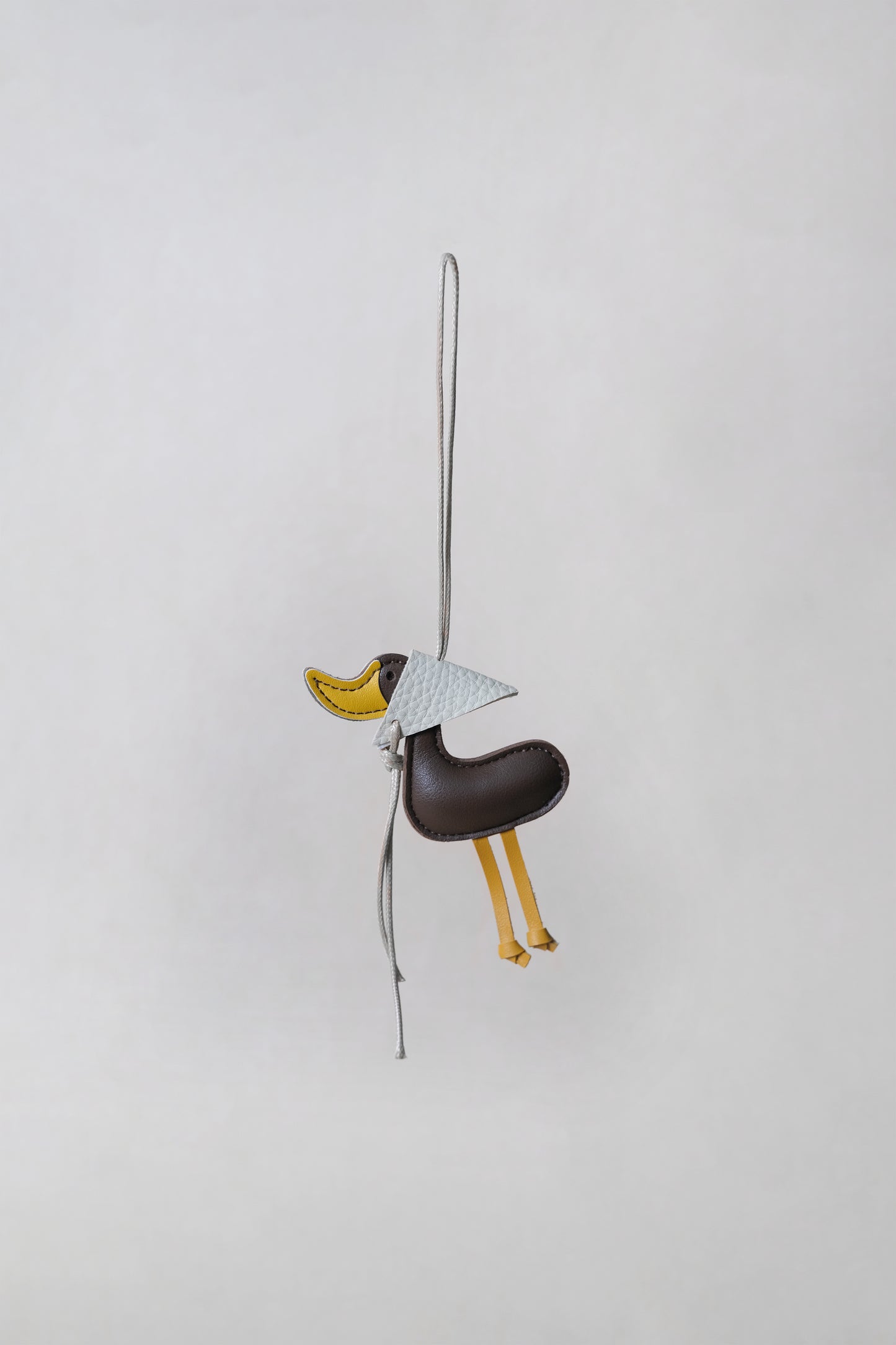 Lucky Duck Charm – Coffee Duck, Ivory Hat