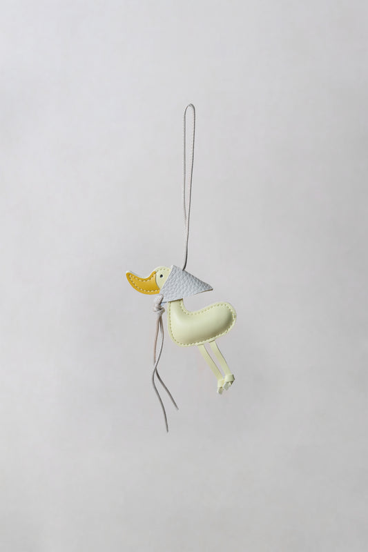 Lucky Duck Charm – Yellow Duck, Ivory Hat