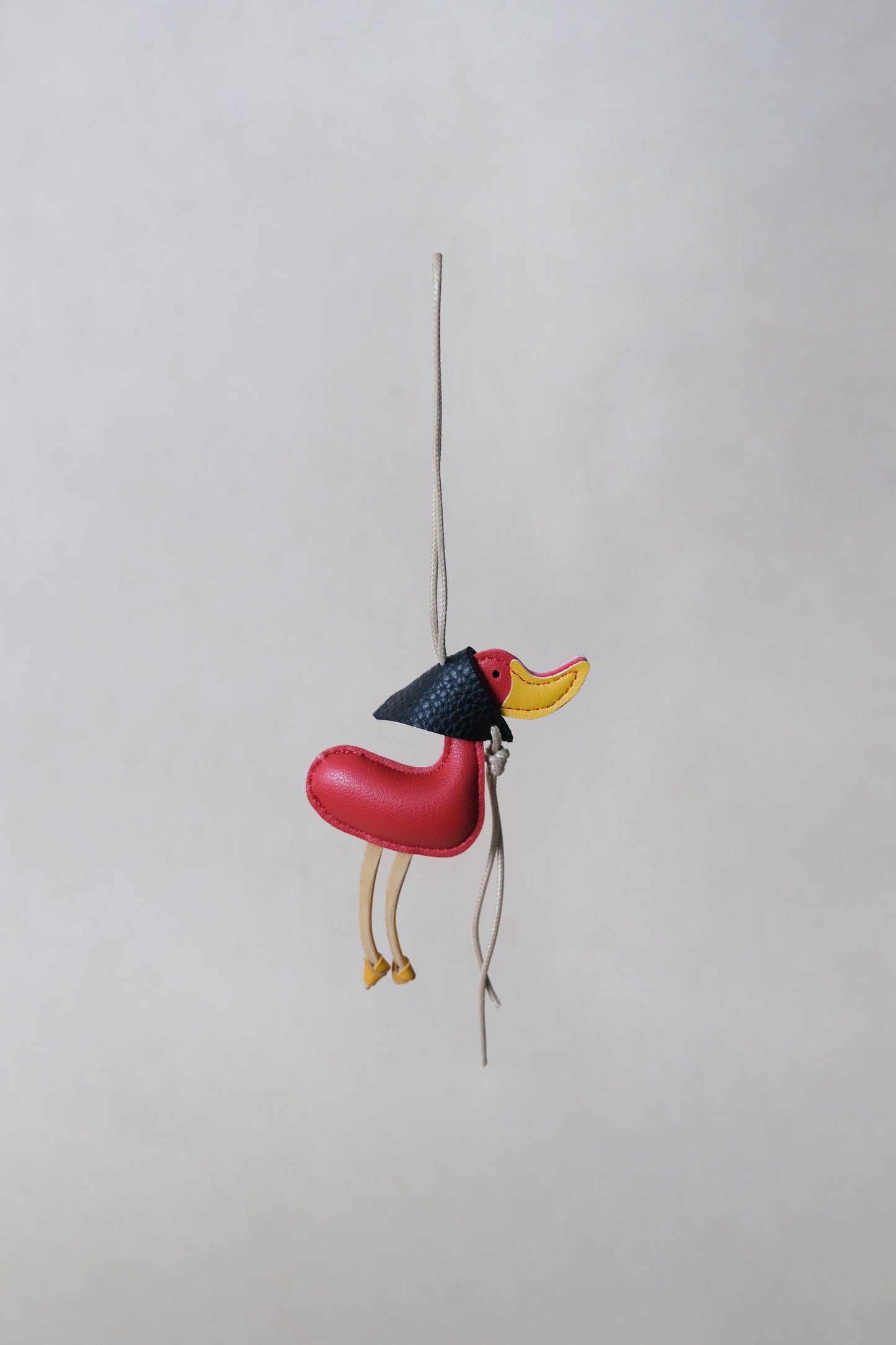 Lucky Duck Charm – Red Duck, Black Hat
