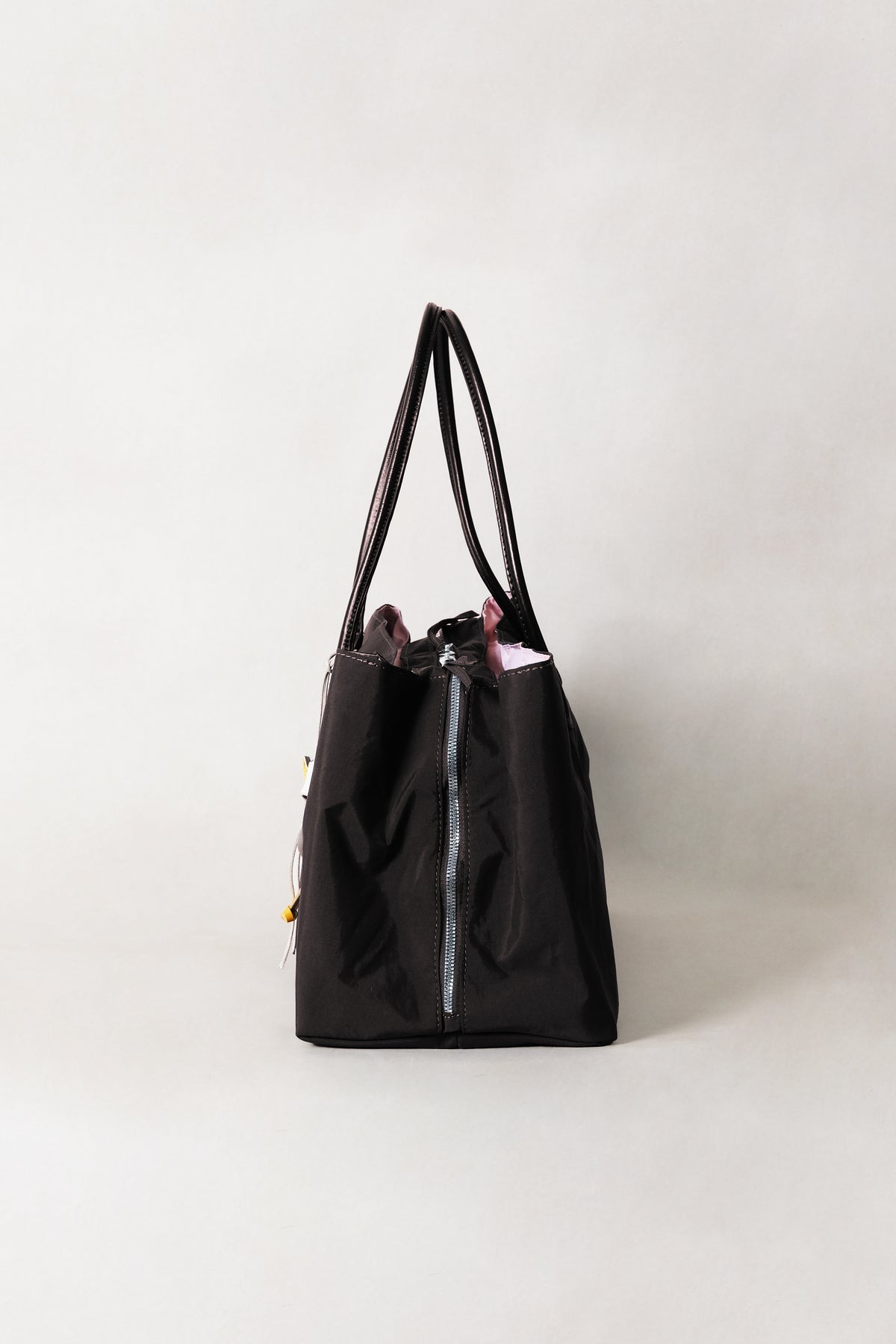Classic Flow Tote - Coffee + Pink (With Charm)