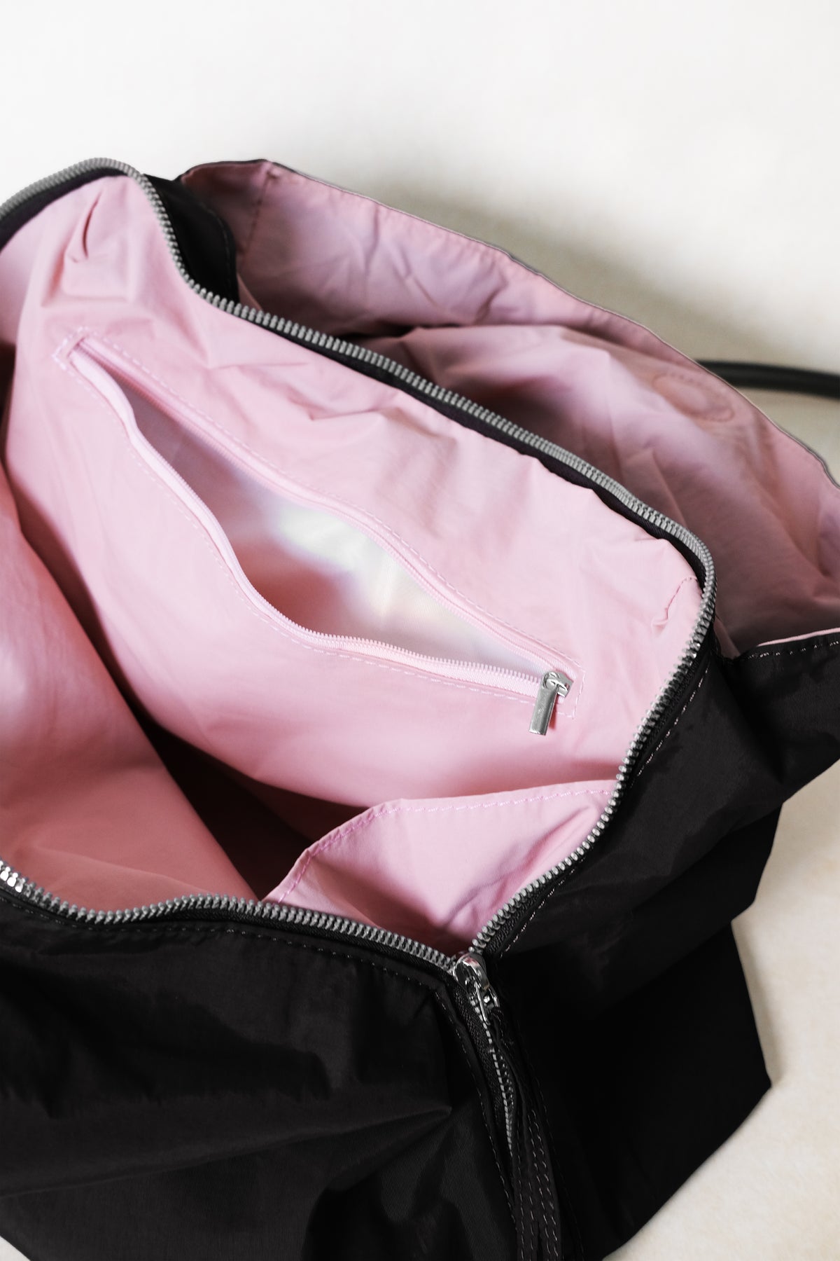 Classic Flow Tote - Coffee + Pink (With Charm)