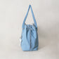 Classic Flow Tote - Baby Blue + Cream White (With Charm)