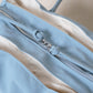 Classic Flow Tote - Baby Blue + Cream White (With Charm)